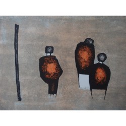 Witold-k - Lithographie : Trois personnages