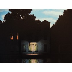 René Magritte - lithographie : L'Empire des Lumières