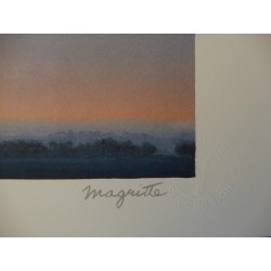 René Magritte - lithographie : La Bataille de l’Argonne