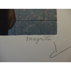 René Magritte - lithographie : Le Fils de l’Homme