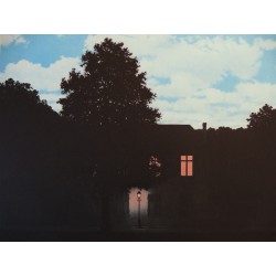 René Magritte - lithographie : L’Empire des Lumières