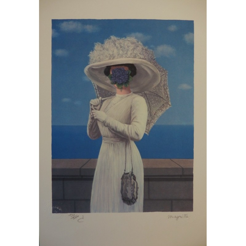 René Magritte - lithographie : La Grande Guerre