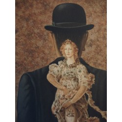René Magritte - lithographie : Le Bouquet tout fait