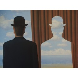 René Magritte - lithographie : Décalcomanie