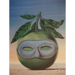 René Magritte - lithographie : Souvenir de voyage