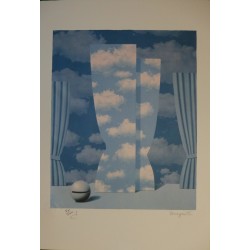 René Magritte - lithographie : La Peine perdue