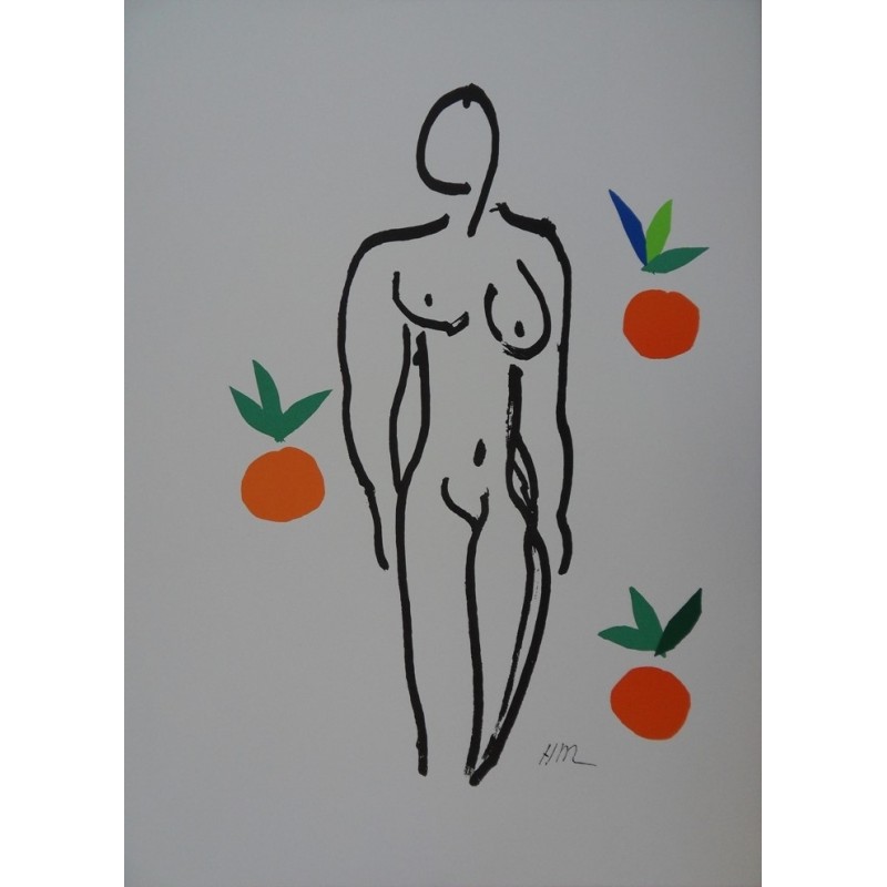 Henri Matisse : Nu aux oranges - Lithographie