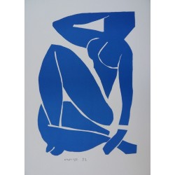 Henri Matisse : Nu bleu au repos - Lithographie