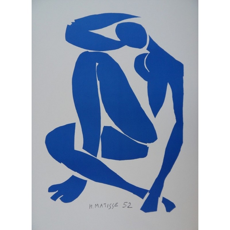 Henri Matisse : Nu bleu assis - Lithographie