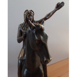 Salvador DALI - Sculpture originale en bronze - Le cavalier surréaliste
