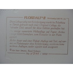 Salvador DALI - Lithographie : Flordali II