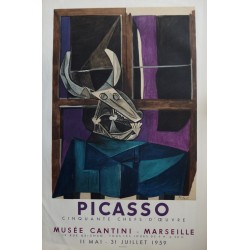 Pablo PICASSO : Lithographie : Musée Cantini - 1959