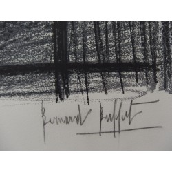 Bernard BUFFET : Lithographie originale signée - Le Dahlia Noir
